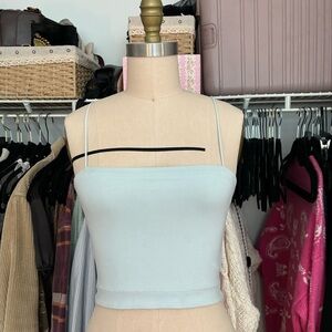 Blue Spaghetti Strap Top